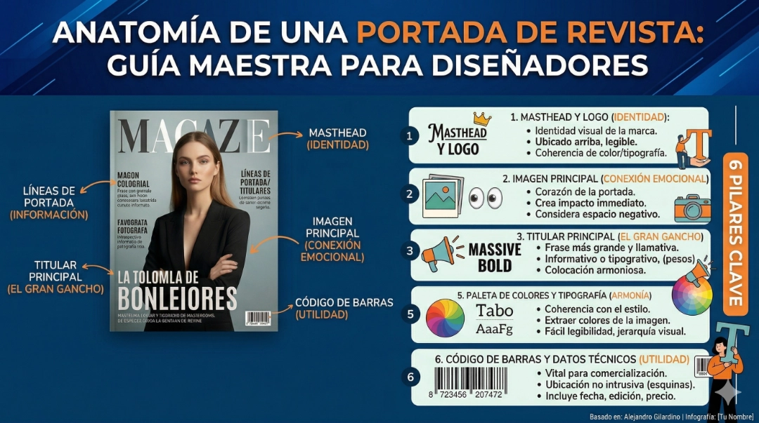 Anatomía de una Portada de Revista: Guía Maestra para Diseñadores
