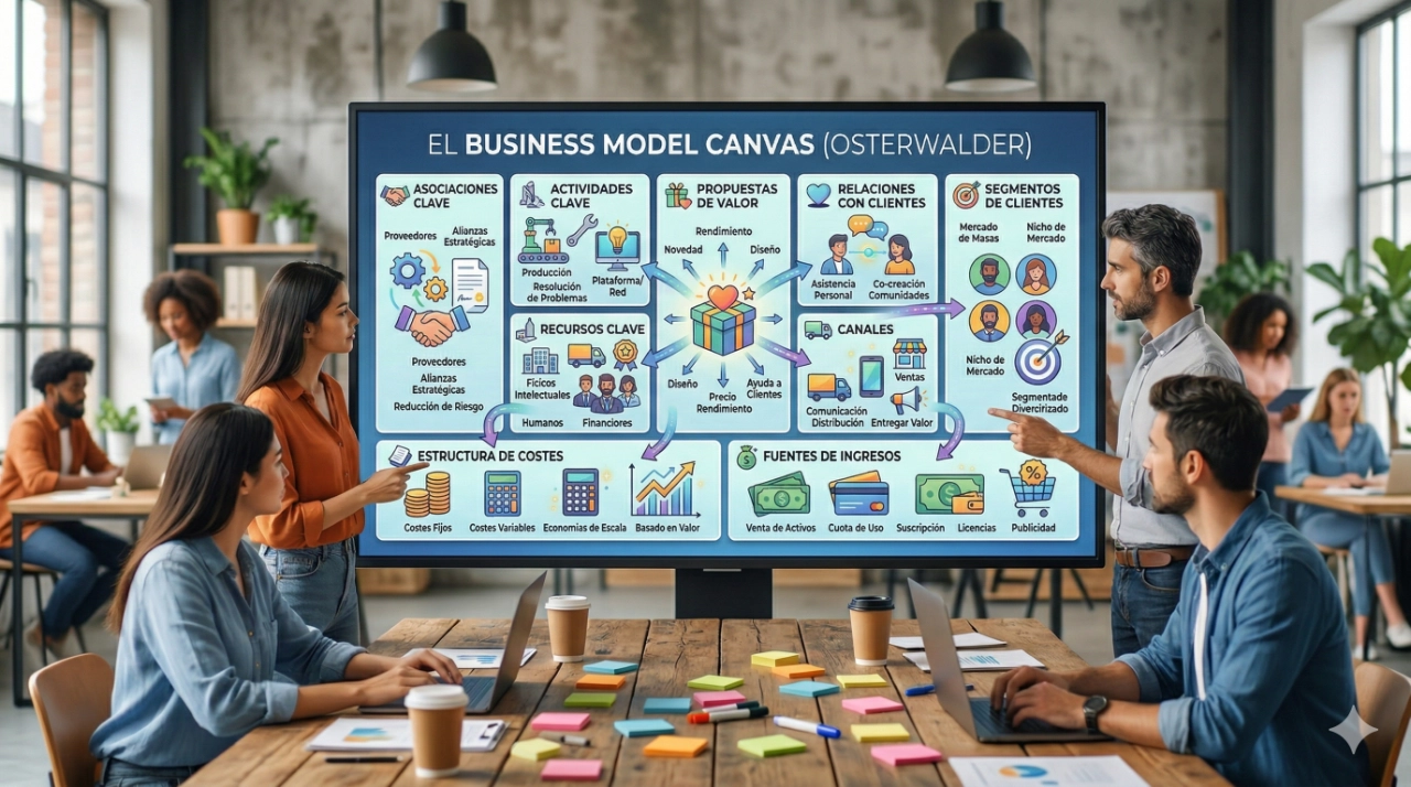 Metodología Canvas de Osterwalder: La hoja de ruta que todo emprendedor necesita