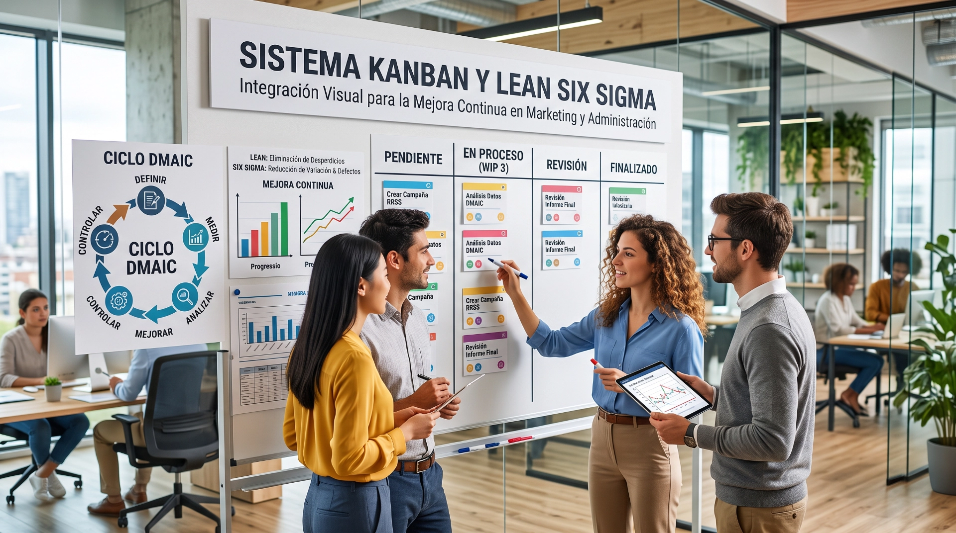  Sistema Kanban y su relación con Lean Six Sigma: guía para estudiantes